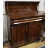 An early Victorian mahogany chiffonier W.92cm