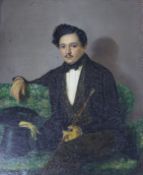 A 19th century Continental School, oil on canvas, Portrait of a gentleman by repute Russian 24 x