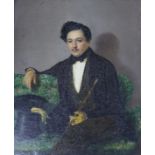 A 19th century Continental School, oil on canvas, Portrait of a gentleman by repute Russian 24 x