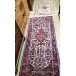 A North West Persian rug and a Kazak rug kazak 115 x 85cm