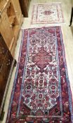 A North West Persian rug and a Kazak rug kazak 115 x 85cm