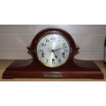 A mid 20th century Westminster Chimes mantel clock W.45.5cm