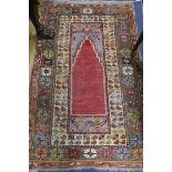 A Caucasian lilac prayer rug 180 x 115cm