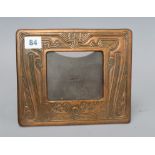 A Tiffany bronze easel frame 18 x 22cm