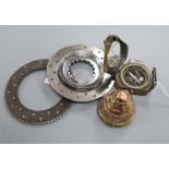 A compass Lancaster JB659 clutch plates and part shell case