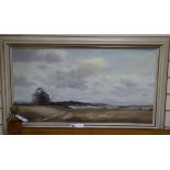 Marcus Ford (1918-1995) oil on canvas, 'Friston, East Sussex' signed 44 x 82cm