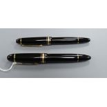 Two Mont Blanc fountain pens