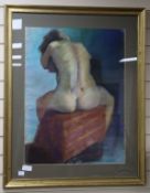 Graham RadleypastelNude from backinscribed verso74 x 55cm