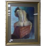 Graham RadleypastelNude from backinscribed verso74 x 55cm