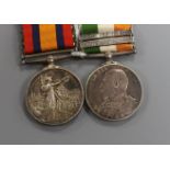 South Africa group of two to 3628 Pte R. Austin Lanc Fus (duplicates)