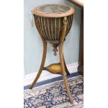 A pair of Edwardian-style mahogany planters H.84cm