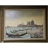 Roland Oudot (French 1897-1981) - oil on canvas, 'Santa Maria Della Salute', signed 52 x 72cm