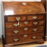 A George III mahogany bureau W.106cm