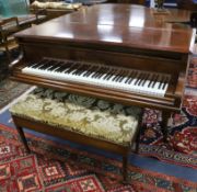 A Bechstein rosewood boudoir grand piano, the movement stamped in black '67141' length 180cm