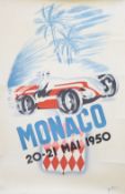 After B. Minne, Monaco 1950, lithograph poster
