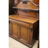 A mid Victorian mahogany chiffonier W.102cm