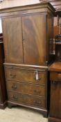 A reproduction mahogany cabinet W.72cm