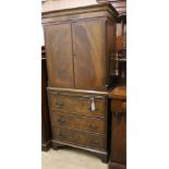 A reproduction mahogany cabinet W.72cm