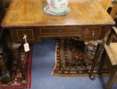 An 18th century walnut lowboy W.88cm