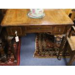 An 18th century walnut lowboy W.88cm