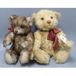 A Teddy Steiff blond bear, boxed, 43cm and a Steiff brown bear, boxed, 35cm