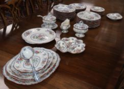 A Victorian Ashworth ironstone part dinner service