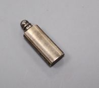 A Tiffany & Co sterling miniature scent bottle, stamped 'Tiffany & Co Germany Sterling', 47mm