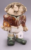 A Hughes pottery rugger bugger height 30cm