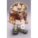 A Hughes pottery rugger bugger height 30cm