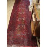 A Belouch hall carpet 290 x 87cm