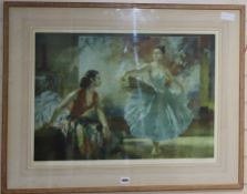Sir William Russell Flint (1890-1969), limited edition print, 'Eve and Yasmin', signed in pencil, 48