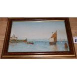 After G S Walters, chromolithograph, San Pietro, Venice, 24 x 39cm