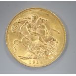 A 1914 gold full sovereign