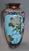 A cloisonne vase