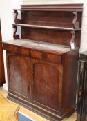 An early Victorian mahogany chiffonier W.110cm