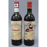 Two bottles of St Emilion, 1966