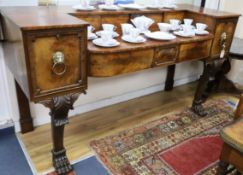 A George IV mahogany sideboard W.198cm