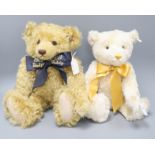 A Steiff champagne replica bear, 40cm and a Centenary Jubilee bear, 44cm