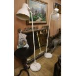 A pair of contemporary floor lamps H.180cm