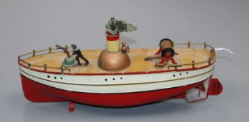 A German tinplate fire boat