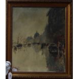 Bernard Lignon (French b. 1928), oil on canvas, 'Paris 1950', signed and inscribed, 55 x 46cm