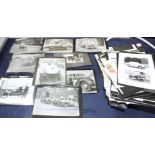 A group of vintage early motoring photos and negatives including John Cobb's 1947 landspeed record