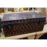 A British military campaign chest. 81 x 32cm