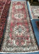 A Hamadan rug 290 x 95cm