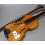 A Chinese violin and three bows