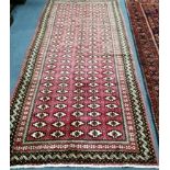 A Turkman rug 295 x 130cm