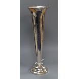 An American Sterling silver specimen vase, inscribed H.28cm