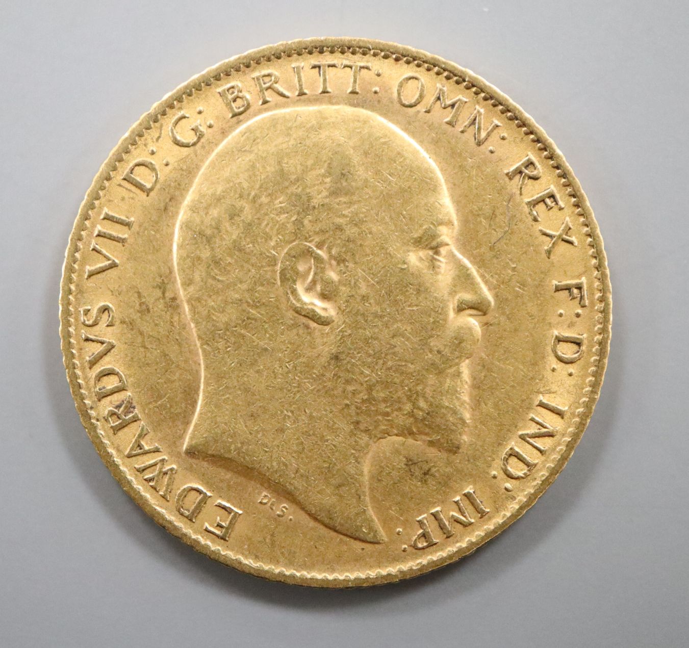 A 1909 gold half sovereign - Image 2 of 2