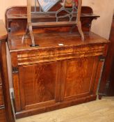 A Victorian mahogany chiffonier W.105cm