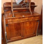 A Victorian mahogany chiffonier W.105cm